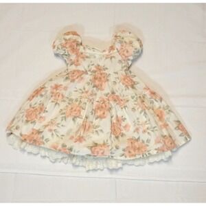 Catherine Malandrino Girls Floral Puff Sleeve Tiered Dress Size 3T